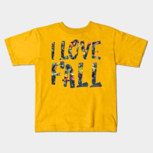I love fall indian summer Kids T-Shirt